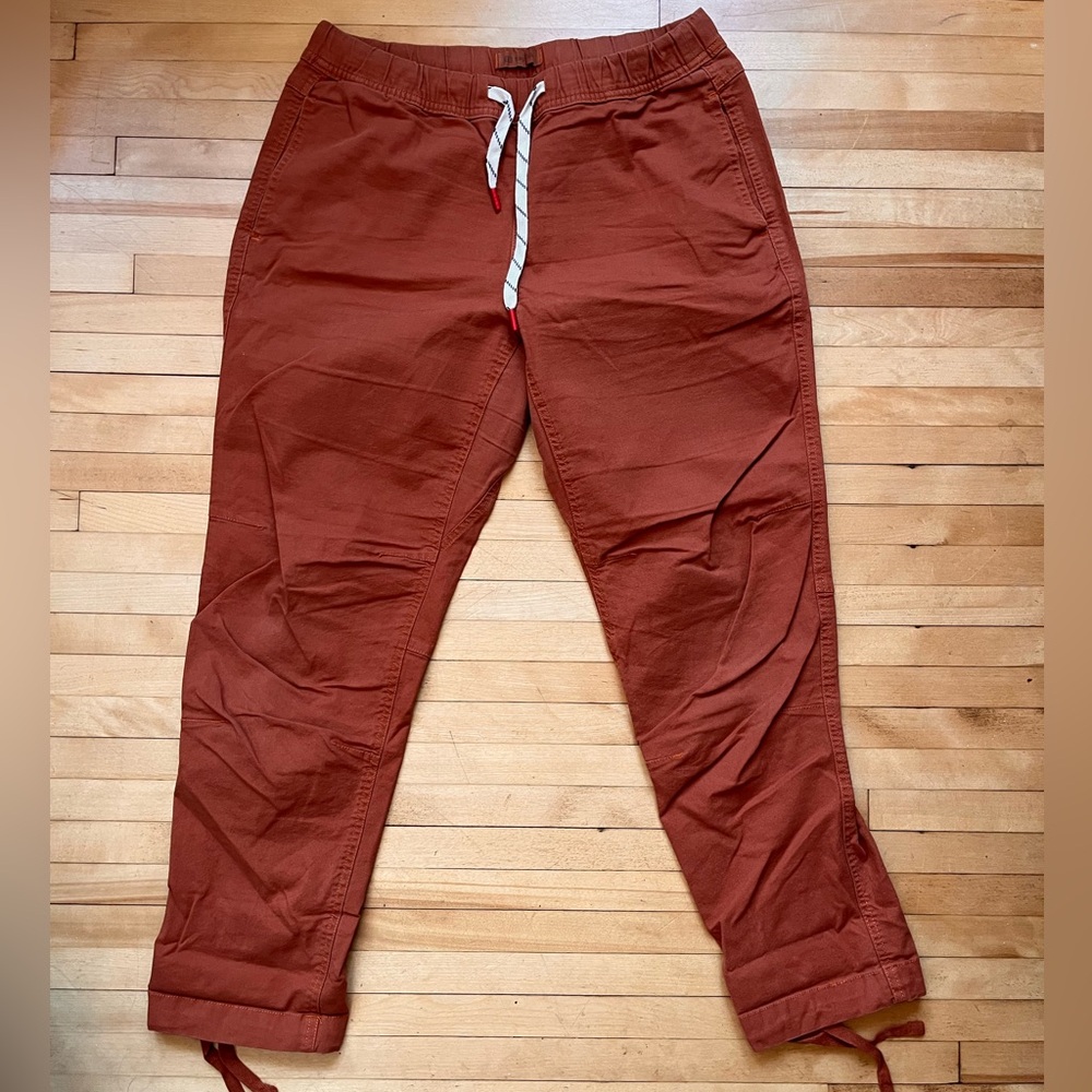 Women’s Rust Topo Designs Dirt Pants Large